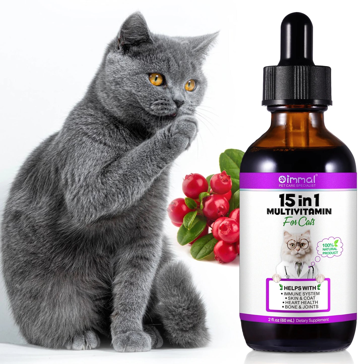 15-in-1 Vitamins and Supplements for Cats