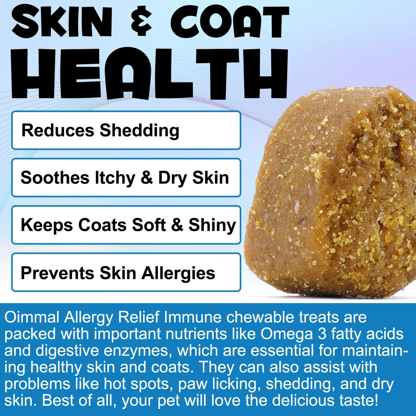 Dog remedy for allergies – Chewable tablets against itchy skin and fur