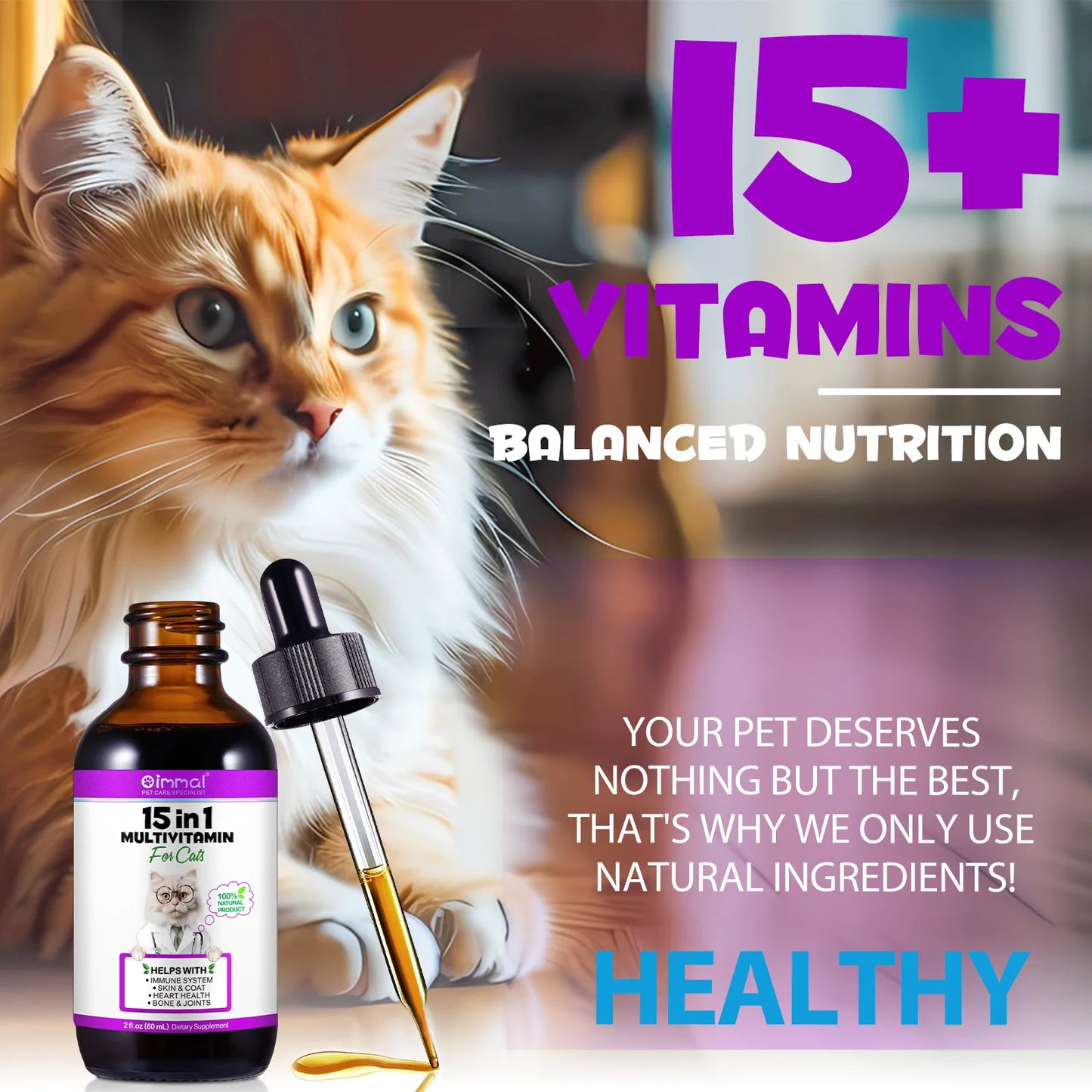 15-in-1 Vitamins and Supplements for Cats