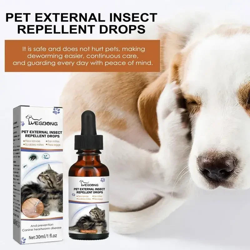 Spray against fleas and ticks