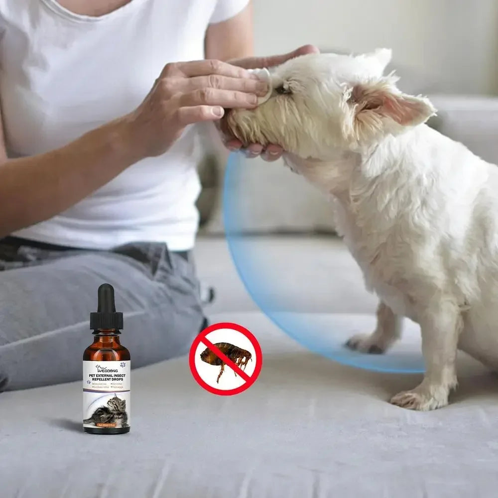 Spray against fleas and ticks