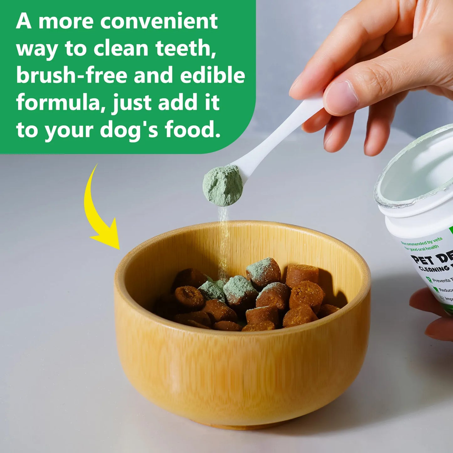 Powder for dog teeth care