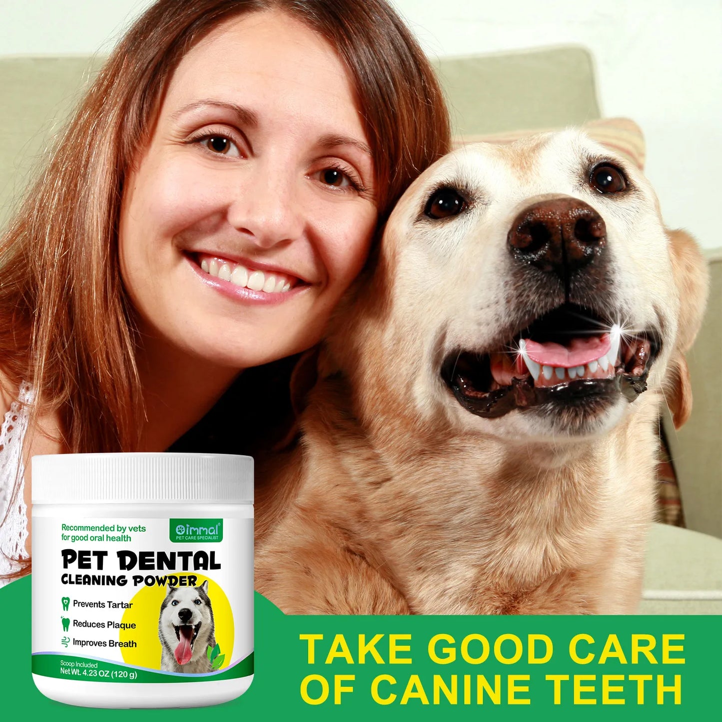 Powder for dog teeth care